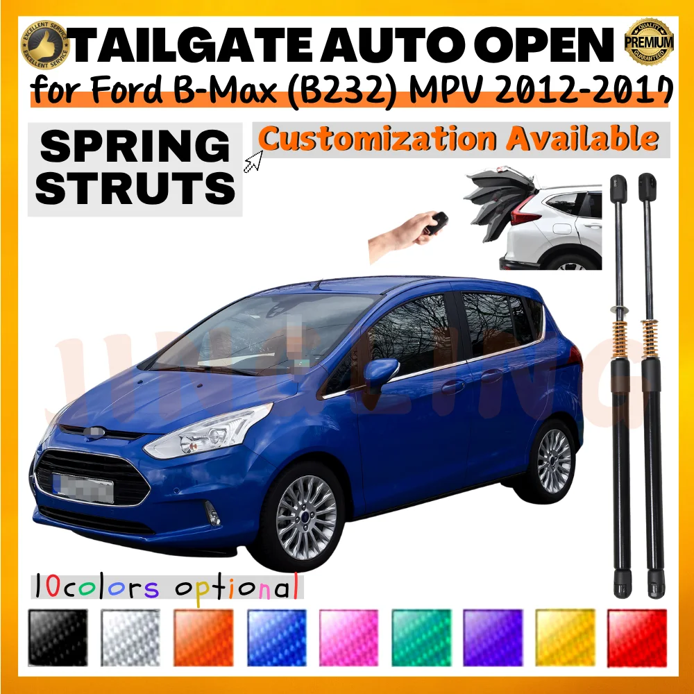 

Qty(2) Trunk Struts with Spring for Ford B-Max (B232) MPV 2012-2017 Rear Tailgate Boot Lift Supports Shock Absorbers Dampers