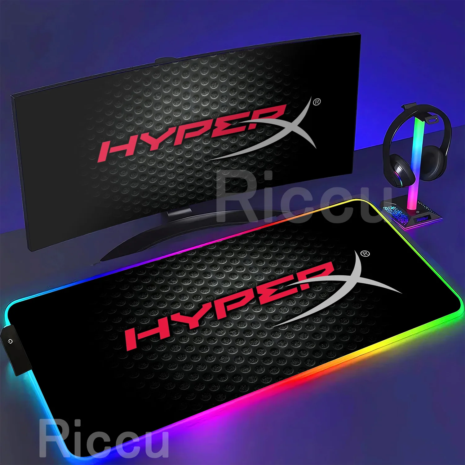 Mouse Pad Grande HYPERX RGB pa - Gaming Keyboard Hyperx avaliação e preço
