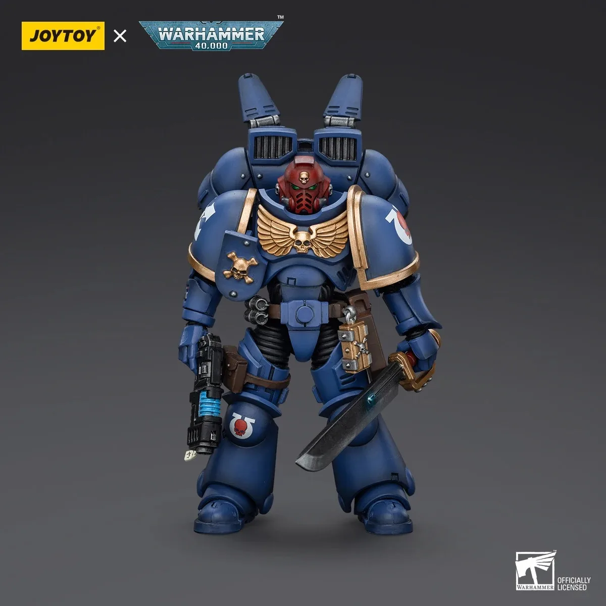 [IN STOCK] JOYTOY Warhammer 40K 1/18 Action Figure 3.75inch Jump Pack Intercessors Sergeant with plasma pistol and power sword