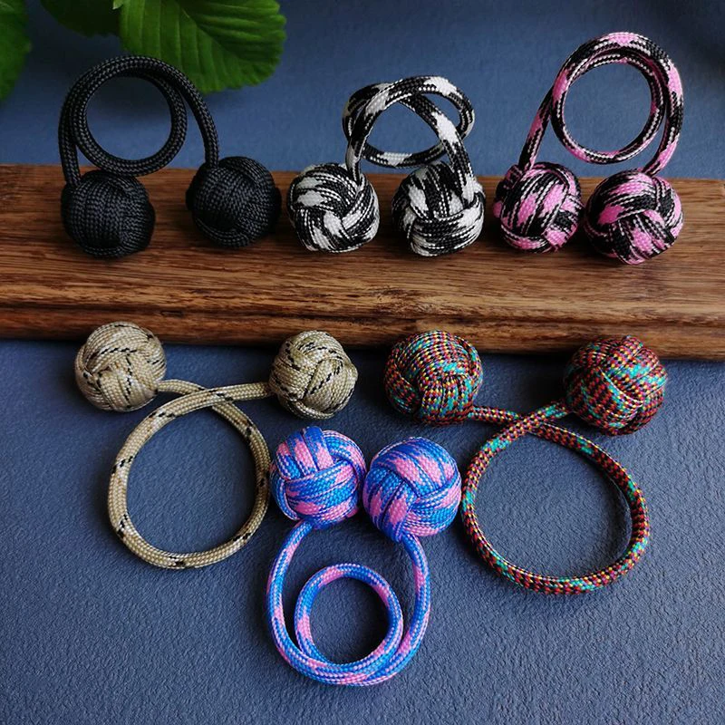 1 pçs liga de alumínio begleri brinquedo fidget preocupação contas dedo habilidade dedo paracord estresse movimento de dedo extremo brinquedos presentes