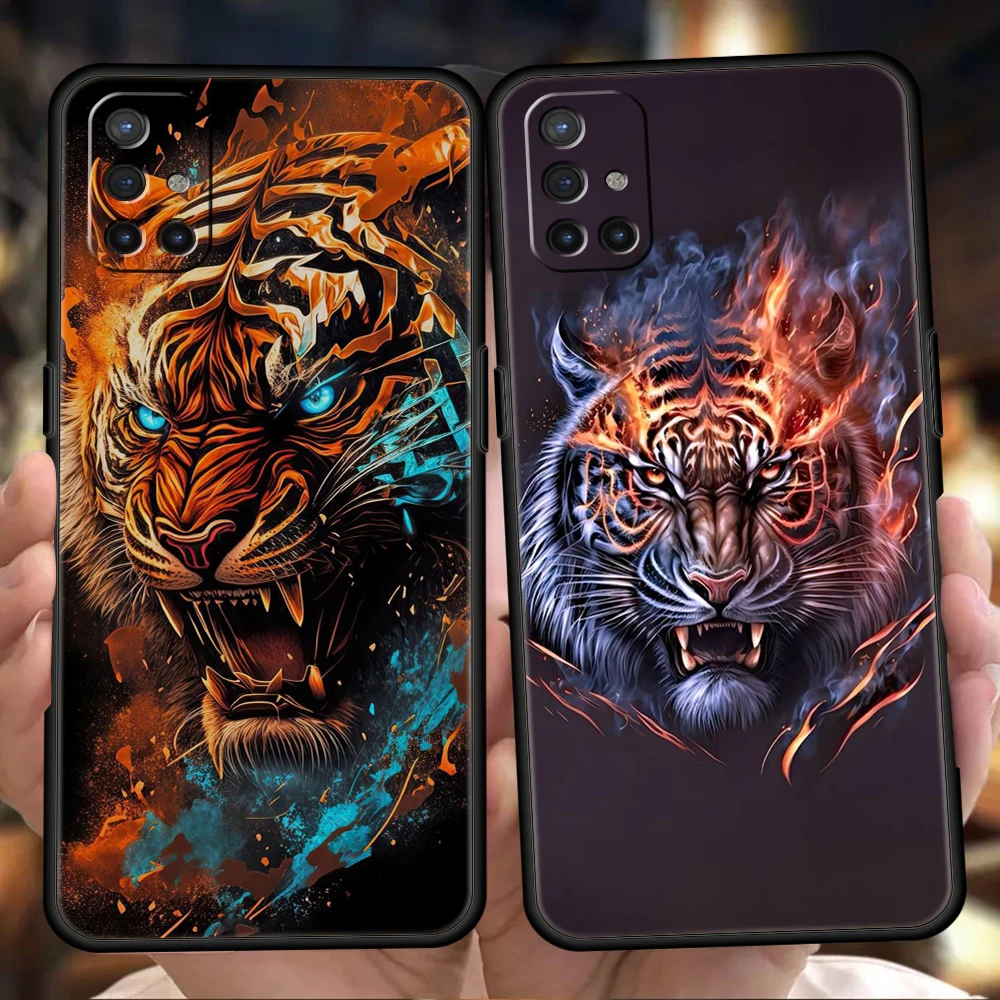 Cartoon Tiger Phone Case for Oneplus 11 10T Nord N100 N10 10 7 8 9 9R 7T 8T N200 CE 2 9RT Pro 5G Silicone Cover Shell Fundas Bag