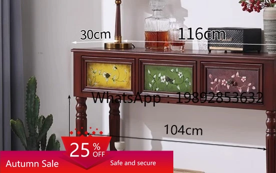

Modern Simple Entrance Table Solid Wood Aisle Long Narrow Table