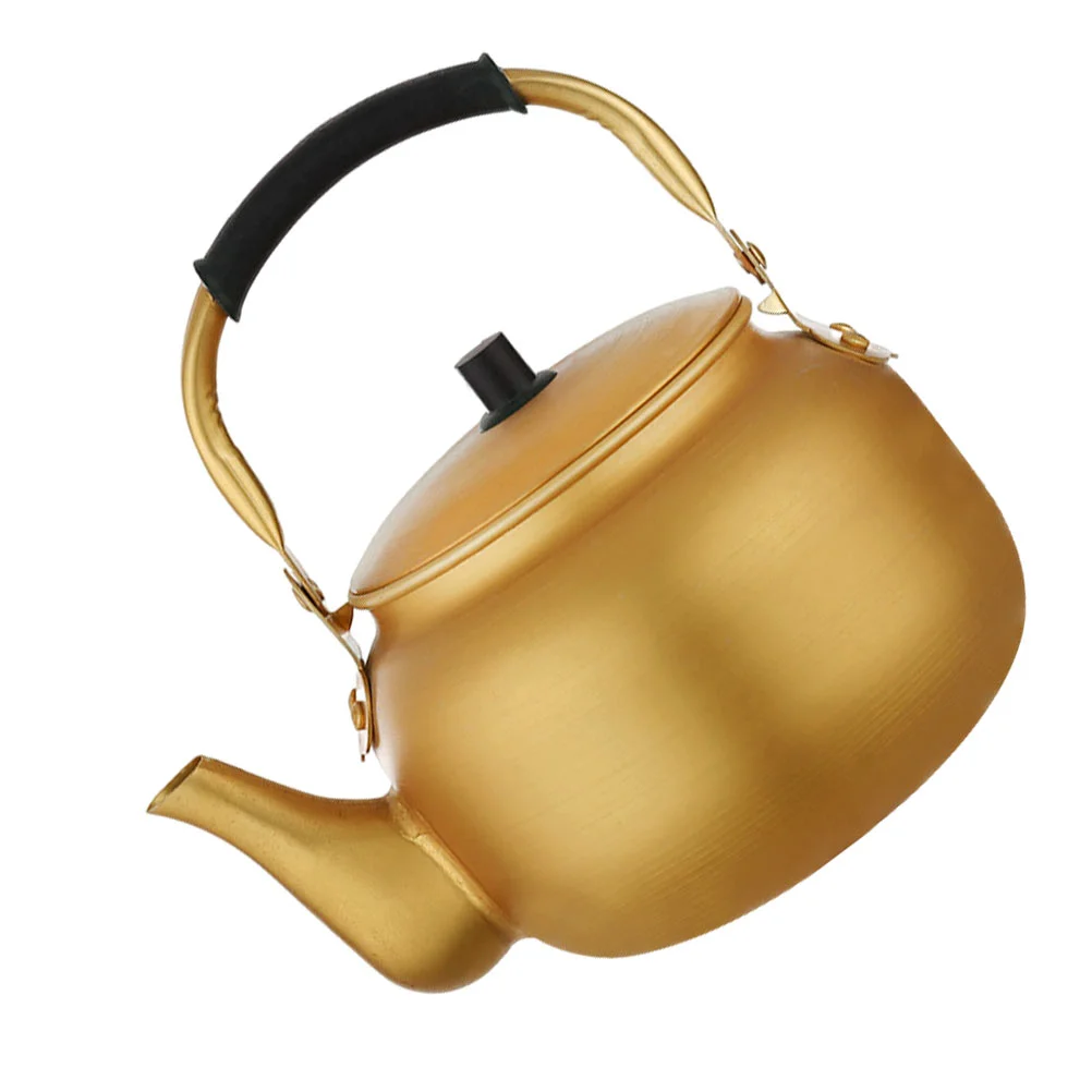 Vintage Aluminum Kettle Heating Car Kitchen Supply with Insulated Handle Water Retro Stovetop Teakettle