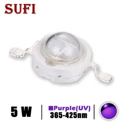 High Power 5W UV Purple LED Chips 365NM 370NM 375NM 385NM 390NM 395NM 400NM 405NM 425NM Diodes COB Ultraviolet Light Beads