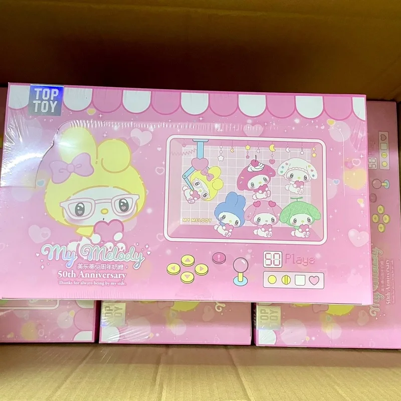 Nowa Sanrio Melody Kuromi 50-lecie Gummy Vinyl Plush Zawieszka Dekoracyjna Cukierki Mleczne Pamiątkowa Blind Box Zabawka