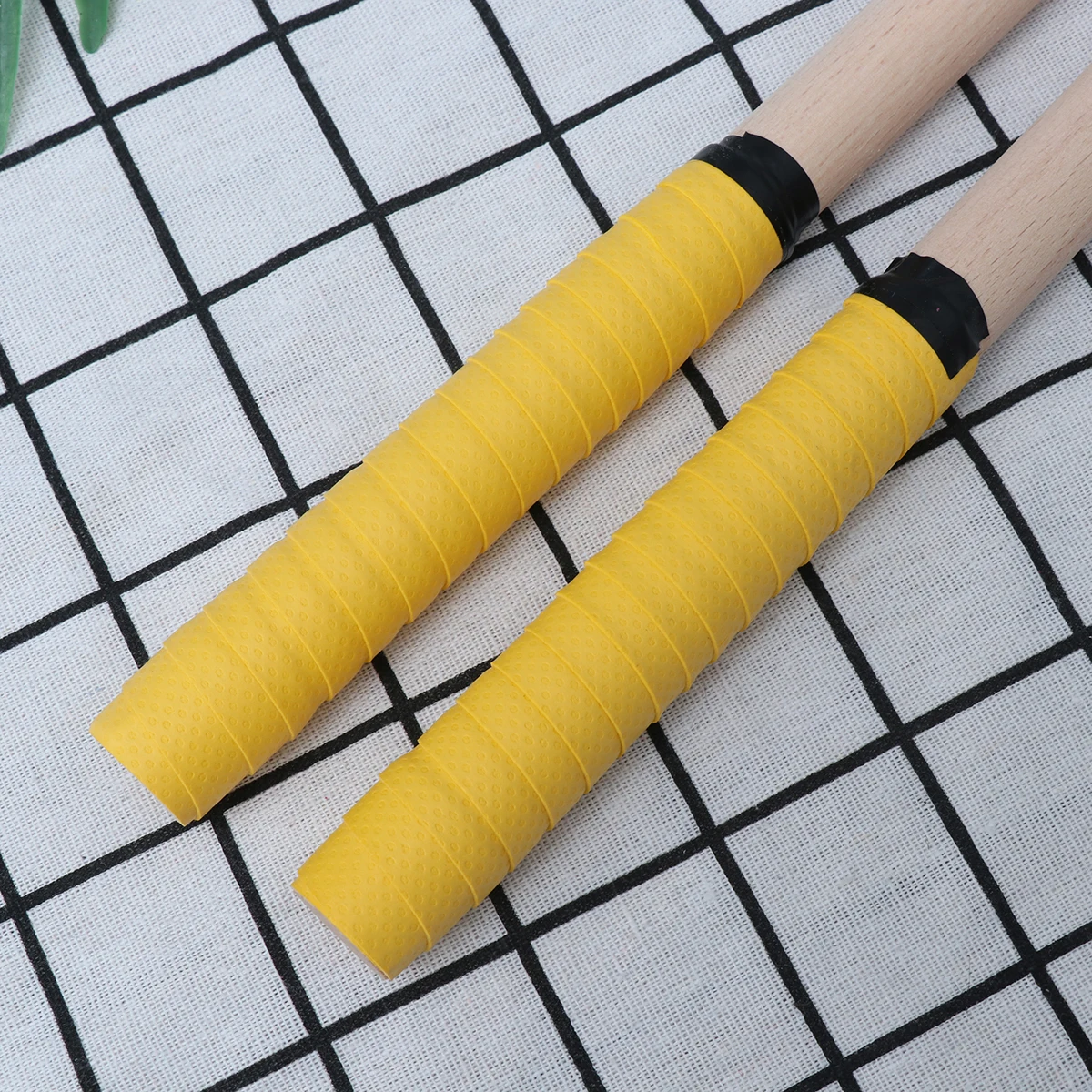 

Drumstick Wooden Rods Yellow Bamboo Percussion Accessories Rubber Handle Lightweight Durable Practical Musical Instrument Gift
