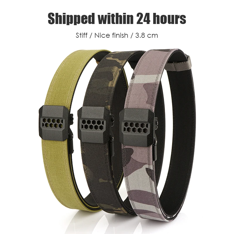 VATLTY Nieuwe stijve casual riem voor mannen Metalen automatische gesp Tactische gordel Mannelijke dikke nylon militaire airsoft riem tailleband