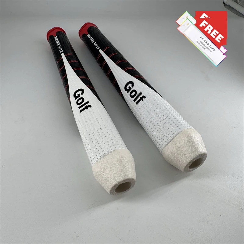 Cinta gratis 1/5 Uds RESEVER TAPER Series palos de Golf redondos empuñaduras grande PU Putter mango de goma medio Golf Putter Kit de empuñaduras Golf 5