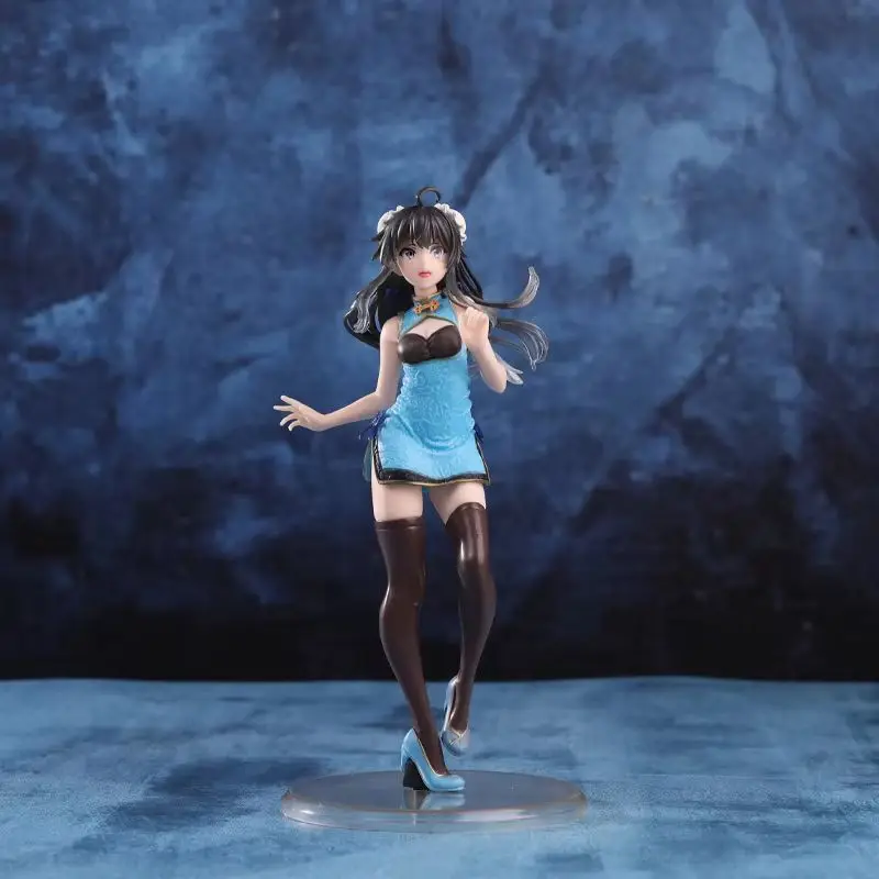 حار 22 سنتيمتر بلدي في سن المراهقة رومانسية كوميديا Snafu Yukinoshita Yukino تشيباو Ver الدائمة تشكل الأرجواني/الأزرق أنيمي نموذج لجسم تمثال لعبة