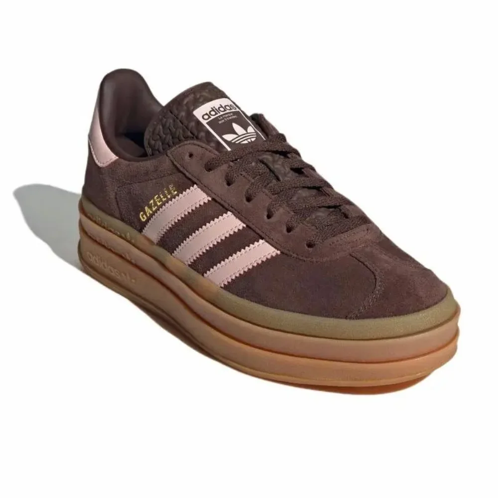 Adidas Originals Gazelle Bold Damen Low Top Comfort Chunky Casual Boardschuhe Walnuss