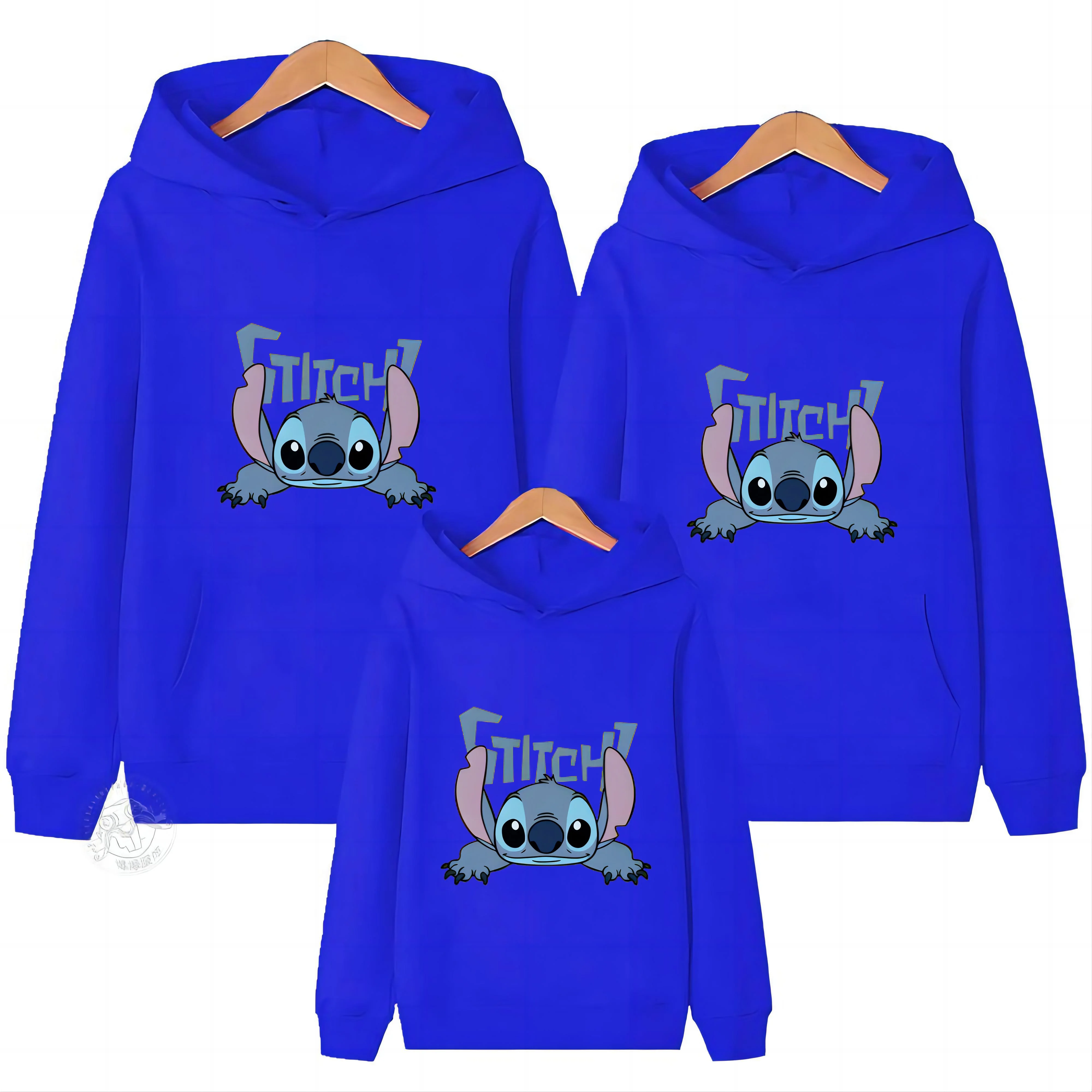 Family Match Sweatshirt Men Women Child Stitch Print Couples Hoodies Parent-child Clothing Hooded Warm Shirt Parent-child Hoody