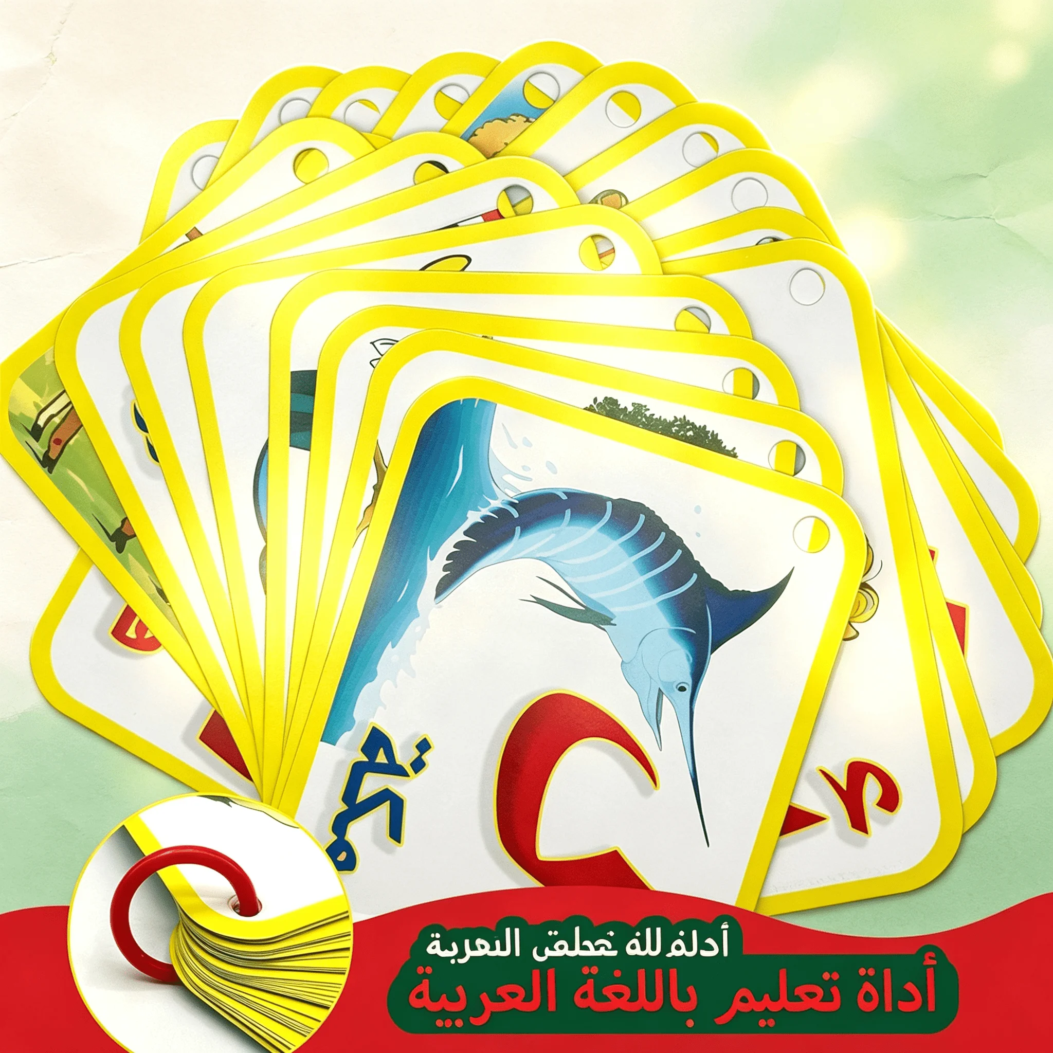 Set kartu belajar alfabet Arab - Flash Card Alphabet ulasan dan harga