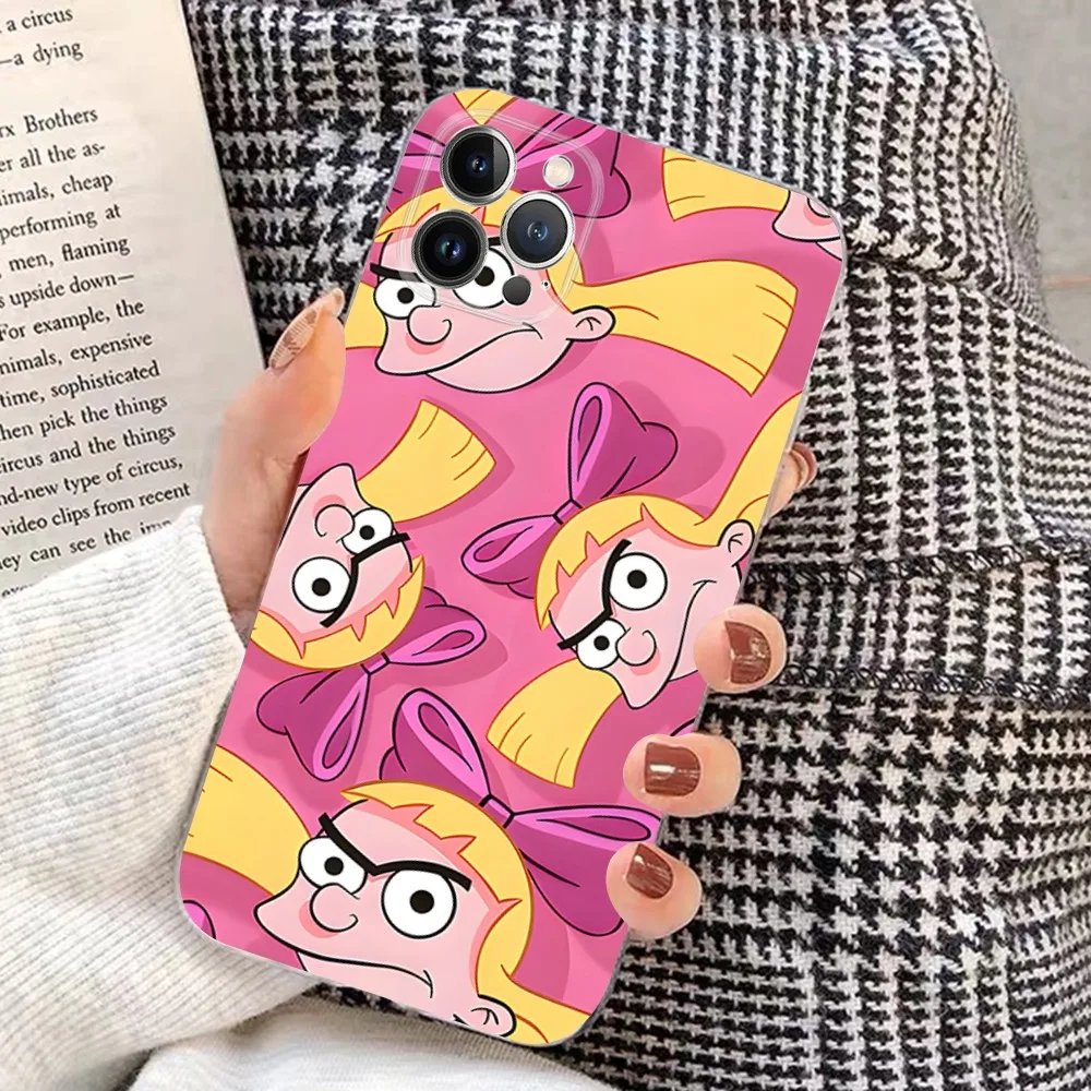 Hey A-Arnold H-Helga Phone Case For IPhone 16 15 8 7 6 6S Plus X SE XR XS 14 11 12 13 Mini Pro Max Mobile Case