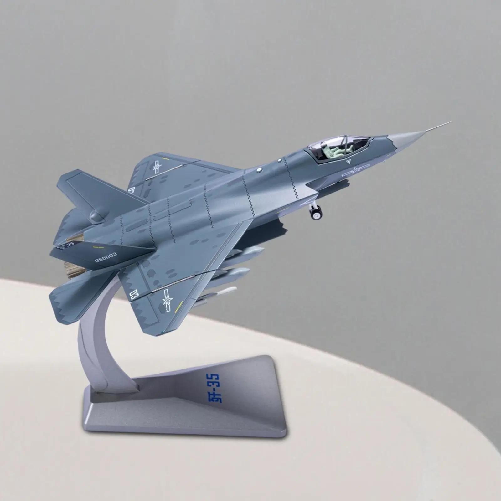 Simulation 1:72 Aircraft Model Fighter Jet Display Aviation Commemorate Retro Plane Model with Base for Living Room Bedroom