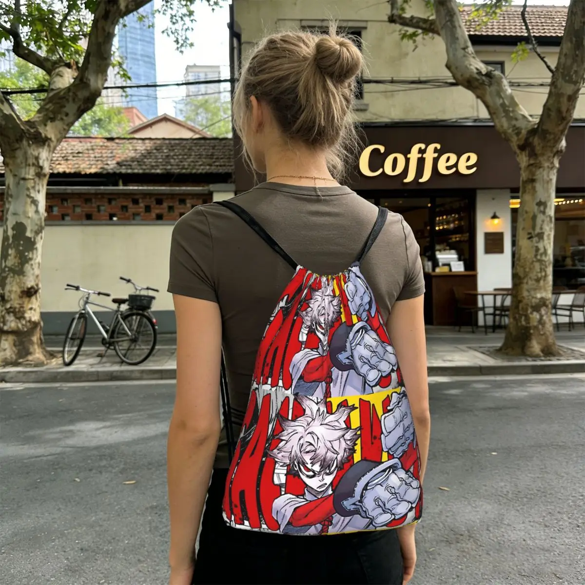 Otaku Autumn Gachiakuta Backpacks Multi-function Drawstring Bags Storage Bag Book Bags for Man Woman School