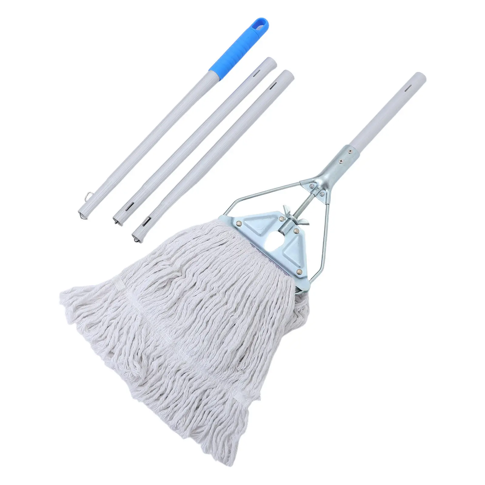 1Set Mop And Handle Replacement For Tile Floor Cleaning Industrial Cleaner Triangular Grade Stick Heavy Duty