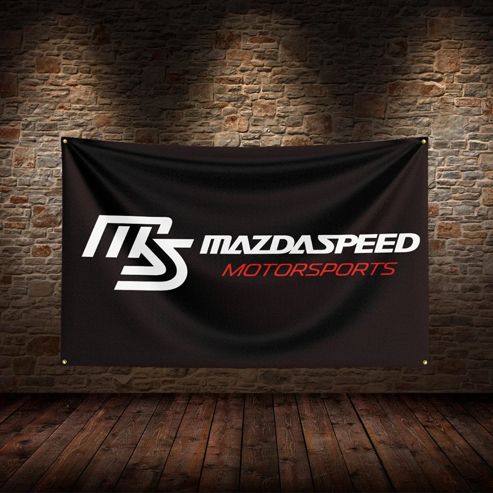 3x5 FT M-Mazdaspeeds  Flag Polyester Printed Car Flags for Room Garage Decor