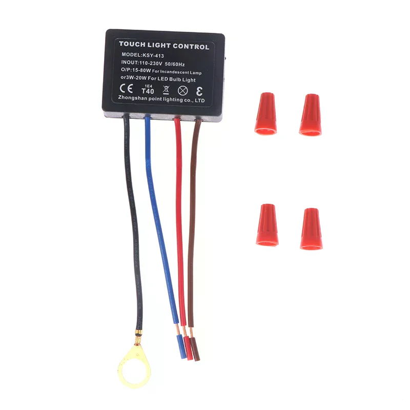 AC110-230V Touch Light Switch Table Lamp Dimmer Control Module Sensor Touch Switch Compatible With Incandescent Lamps LED Sconce