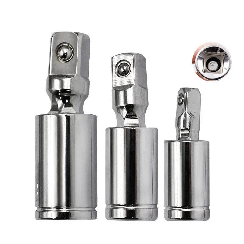 360 Degree Swivel Knuckle Socket Adapter Air Impact Wobble Bendable Adapter Socket Tools Hand Tool 1/2 3/8 1/4 Extension Bar