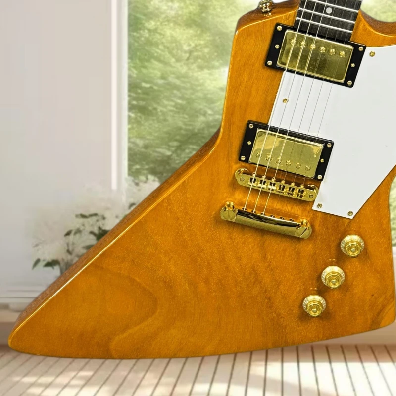 Alien Shaped Guitar Built for Hard Rock and Heavy Metal E Electric Guitar Maple Neck Mahogany Body HH Pickup Free Shipping