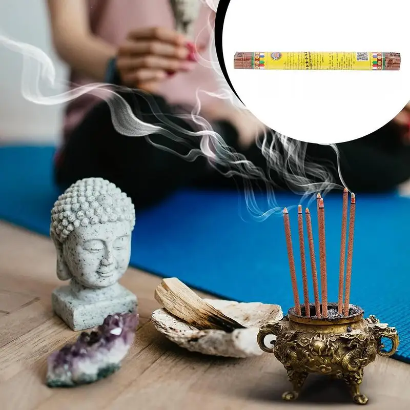 Natural Potala Tibetan Incense Stick 32PCS Zen Fusion & Burning Spiritual Sticks Set  Home Interior Fragrance Herbs Traditional