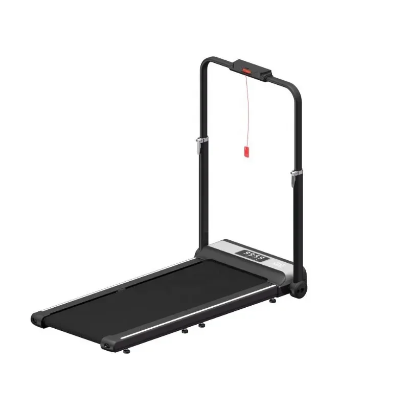 Small Electric Folding Treadmill With Heart Rate Test Stable Structure For Household Indoor Fitness And Daily Exercise