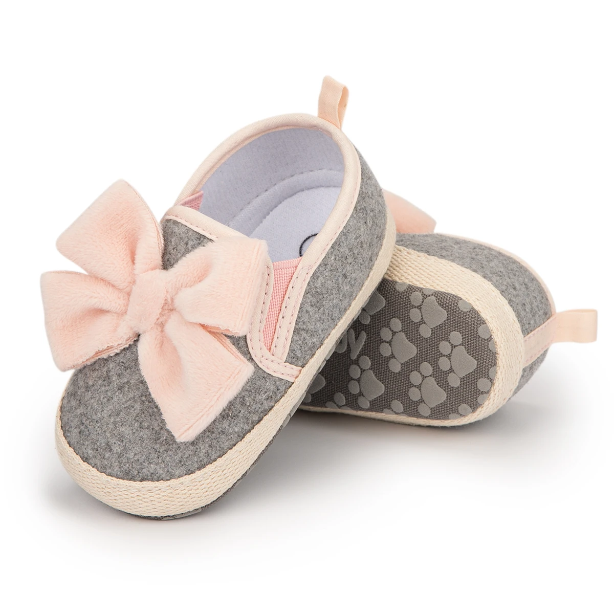 Newborn Baby Shoes Baby Girl Shoes Pink Flower Bowknot Toddler Shoes Soft  Anti-slip First Walkers Baby Crib Shoes Dropshipping