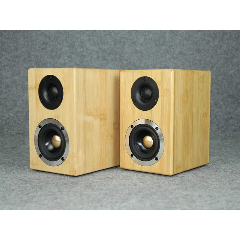 

1pair Passive speaker solid wood 3-inch 4inch fever level subwoofer high sound quality wooden living room desktop speaker 4/8ohm