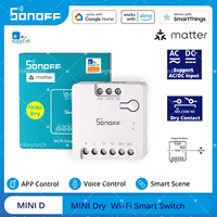 SONOFF MINI-D Wi-Fi Smart Switch First MINI Dry Contact Relay Device with Matter Supports AC/DC Power Supply Contactor Control