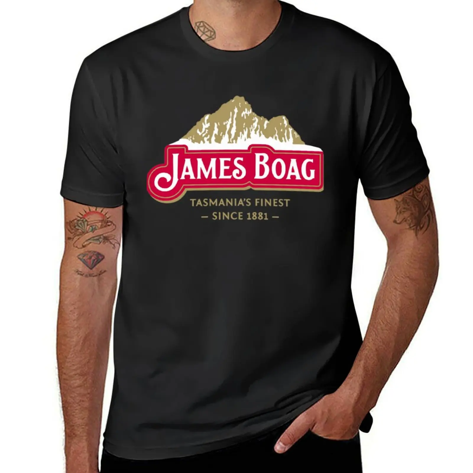 James Boags T-Shirt plus sizes kawaii clothes mens t shirts casual stylish