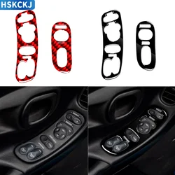 For Chevrolet Corvette C5 1998-2004 Car Accessories Interior Side Door Window Lifting Panel Sticker Modification Black Plastic