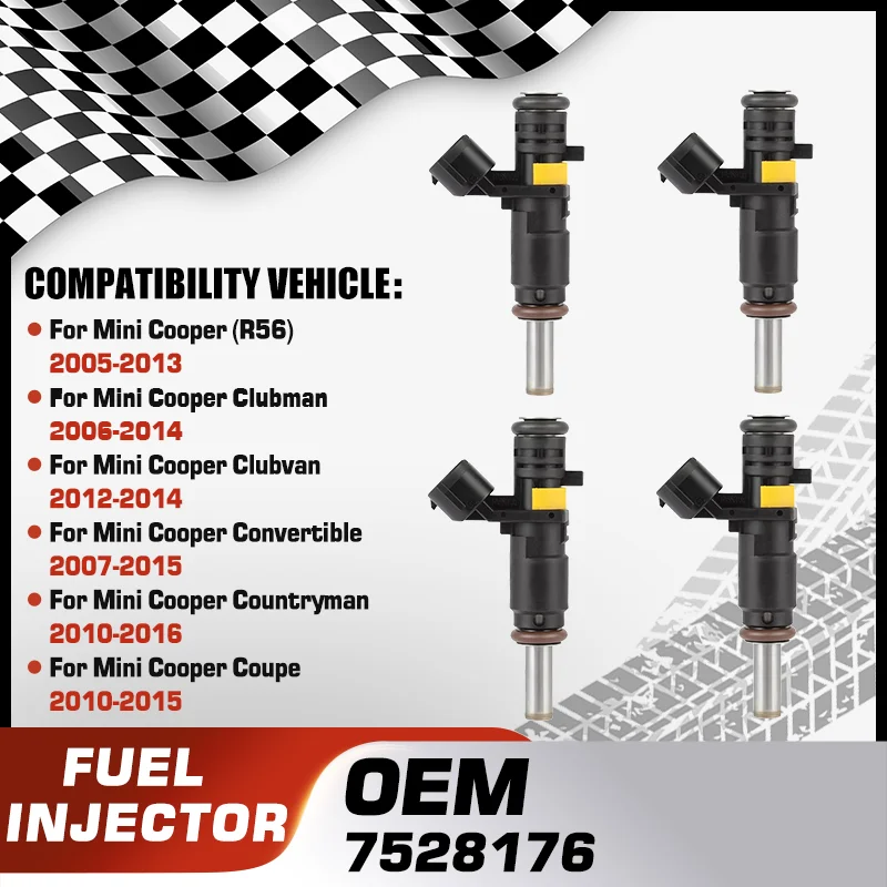 

Engine Fuel Injector Nozzle For Mini Cooper Mini Cooper Clubman Mini Cooper Clubvan Mini Cooper Convertible Mini Cooper Coupe