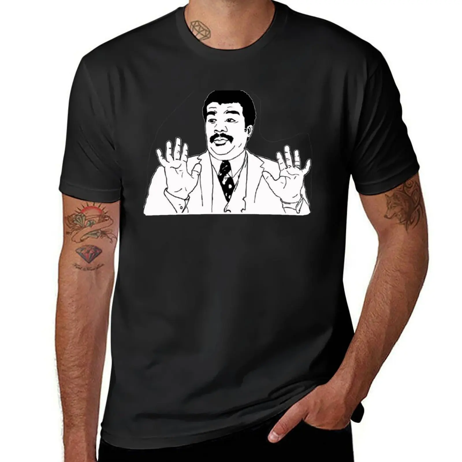 

Neil DeGrasse Tyson T-Shirt Short sleeve tee graphics men clothing