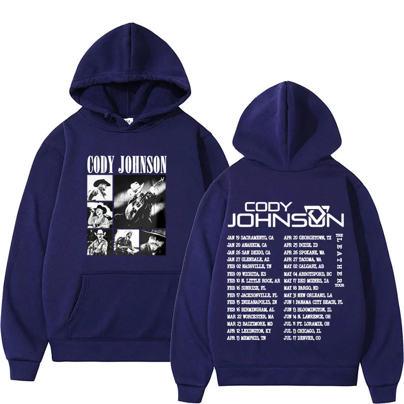 Rapper Cody Johnson Tour 2024 Hoodie Men's Clothing Fashion Hip Hop Punk Sweatshirt Unisex Vintage Casual Fleece Hooded Pullover