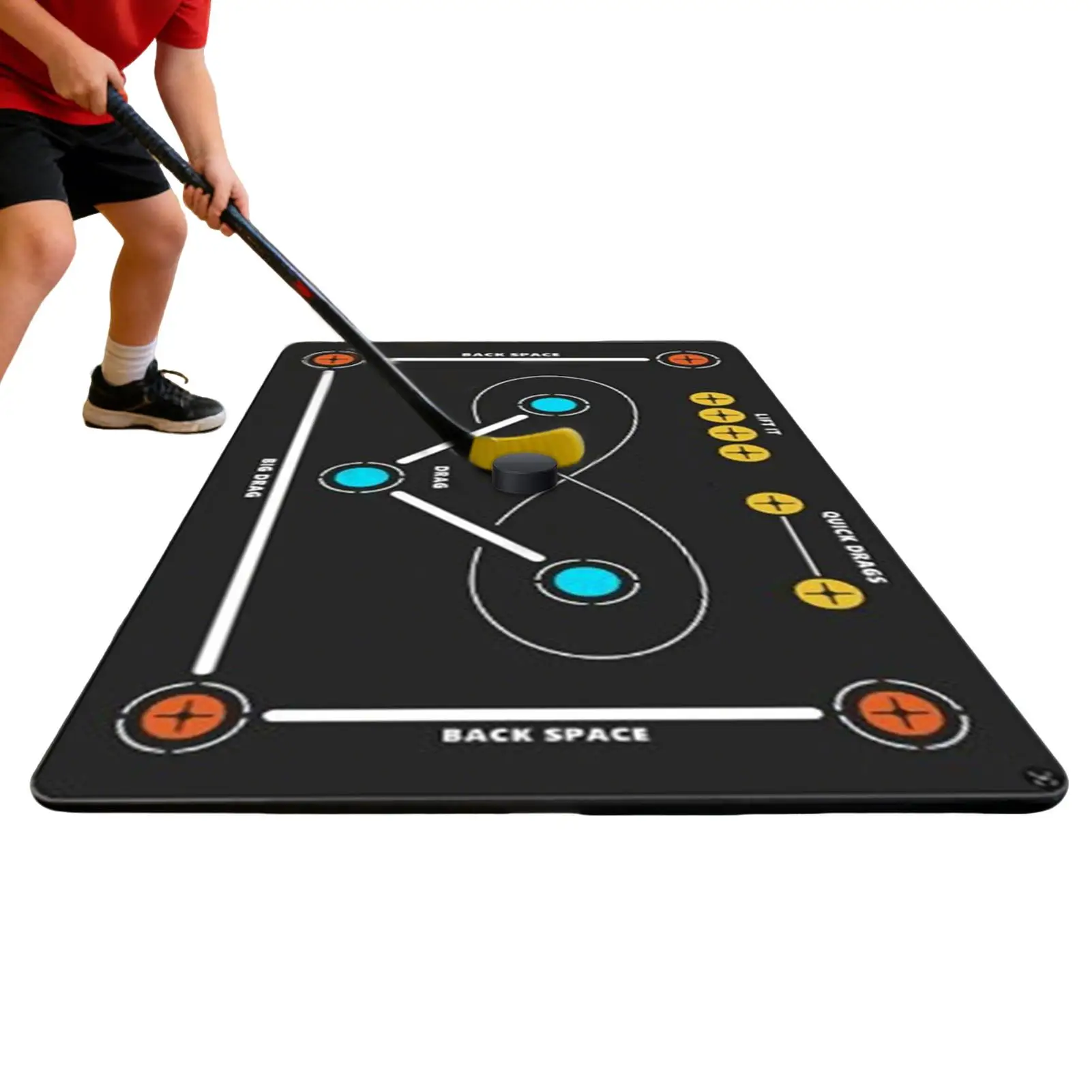 Football Training Mat 80*120cm Anti-Slip Equipment Pad Hockey Training Equipment For Indoor Outdoor Gym Field Playground Floor