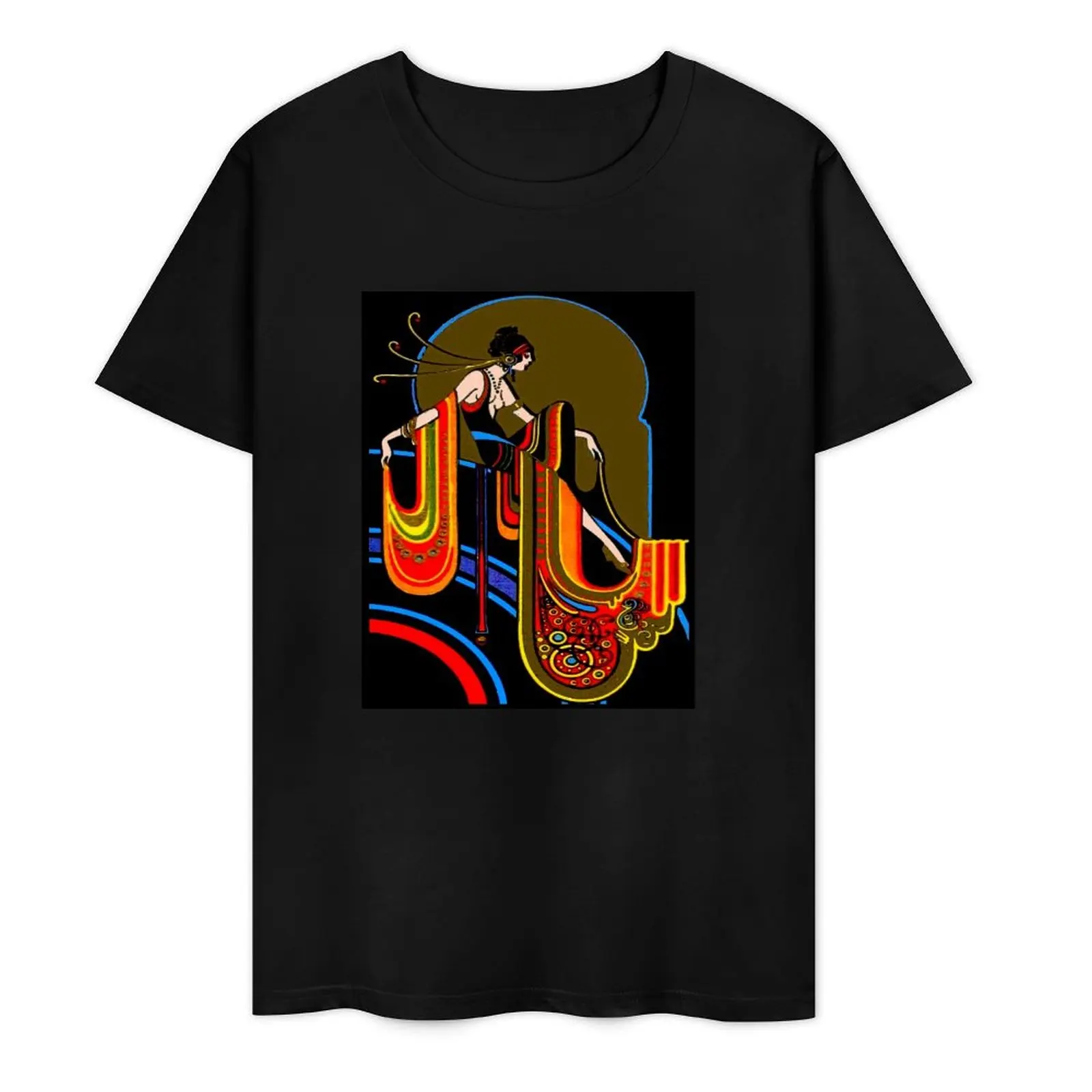 

FLAPPER : Vintage 1920 Art Deco Beautiful Print T-Shirt aesthetic clothes oversizeds customs plus size tops tshirts for men