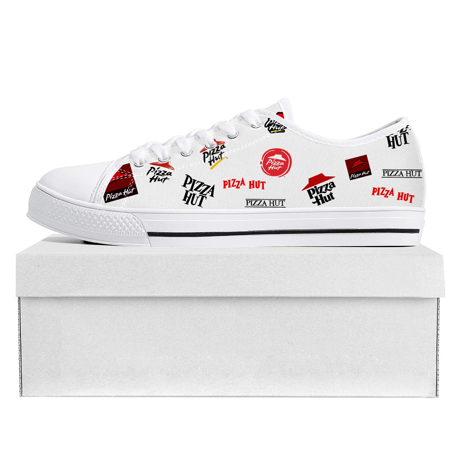 

Pizza Pattern Hut Design Low Top High Quality Sneakers Mens Womens Teenager Tailor-made Shoe Canvas Sneaker Casual Couple Shoes