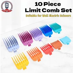 10Pcs Men Hair Clipper Limit Comb Salon Barber Cutting Guide Replacement Attachment Hair Trimmer Styling Tools
