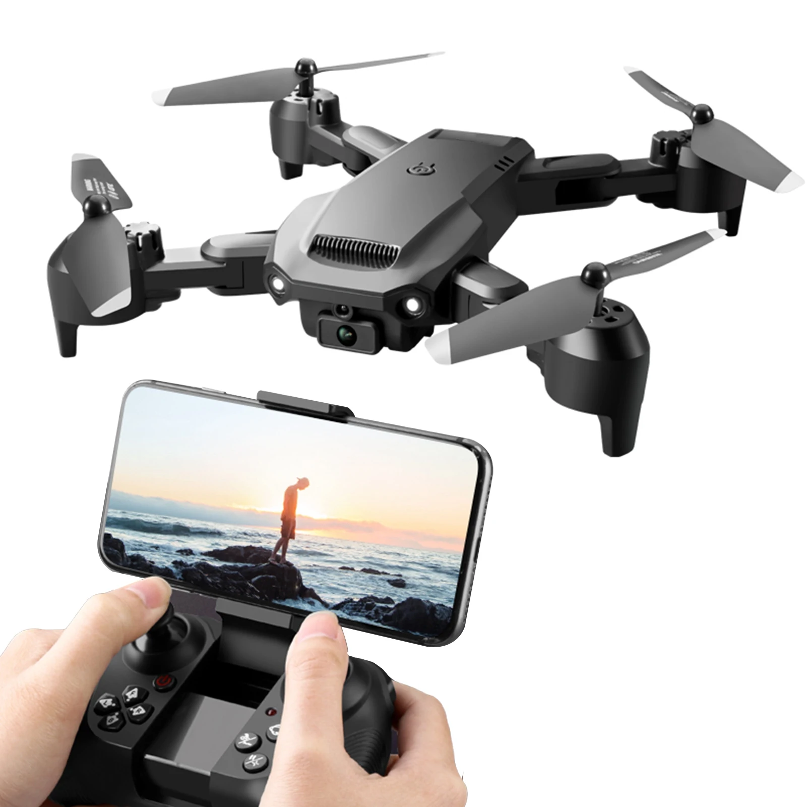 

Remote Control Drone with Dual Camera 6K Obstacle Avoidance Optical Hovering FPV Remote Control Quadcopter for Kids Adults with