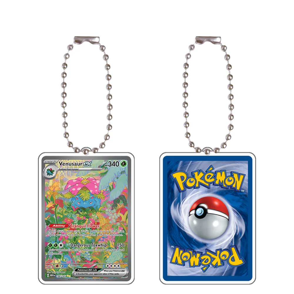 Pokemon Anime Charizard Zapdos Charmander Venusaur Psyduck Bulbasaur Squirtle Poliwhirl Alakazam Acrylic Keychain Bag Pendant