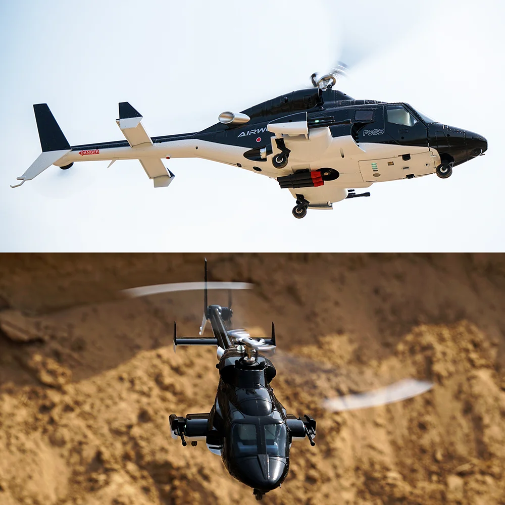 

Yuxiang F02S Flying Wolf Armed Helicopter GPS Intelligent Satellite Positioning Remote Control Aircraft Lidar TOF Height Determi