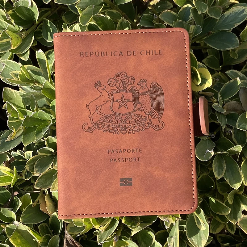 Chile Passport Holder Travel Wallet Pu Covers for Passports Pasaporte Case Multi Card Slots Passeport Wallet