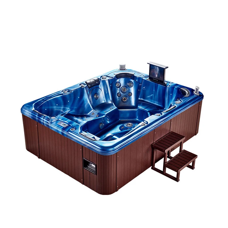 Hot sale 6 persons outdoor spa whirlpool/family spa hot tub