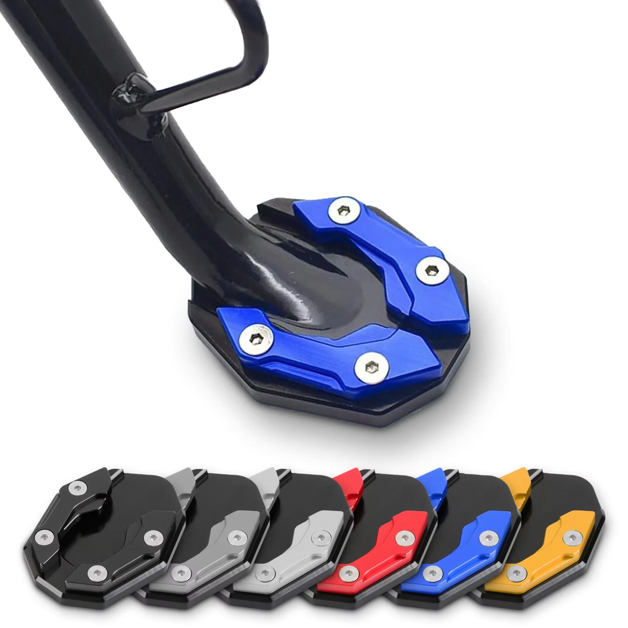 1Pc Motorcycle Tand Extender Foot Side Stand Extension Pad For NMAX Side Stand Enlarge Support Plate Auxiliary Bracket Extension image 5