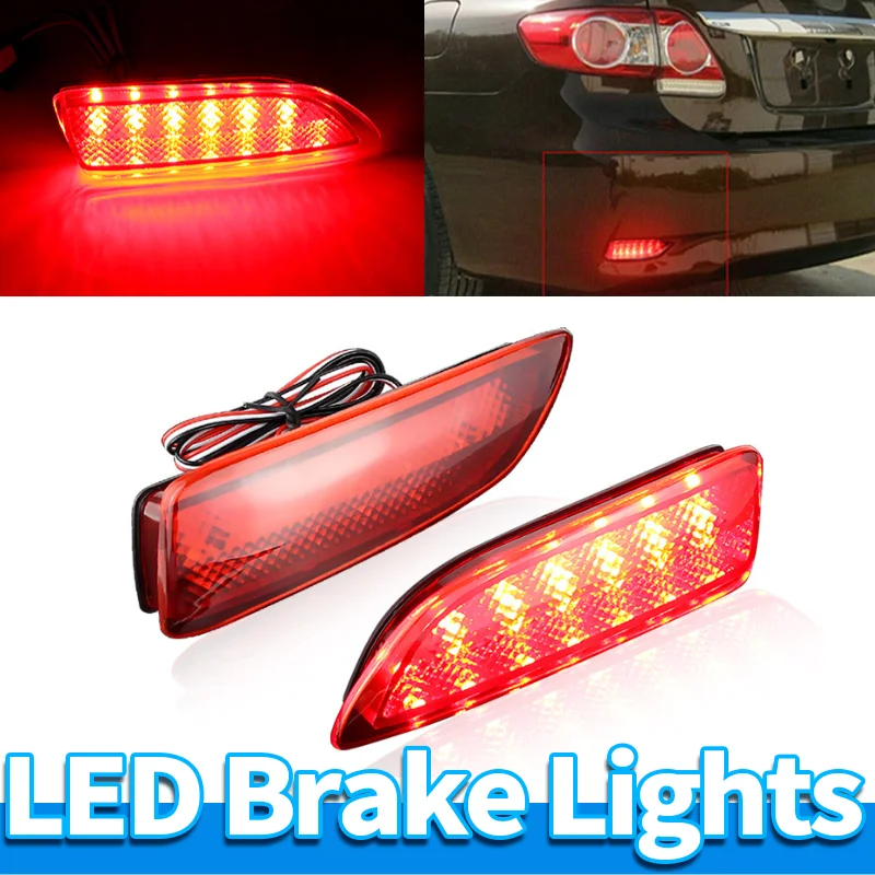 FOR Toyota Corolla FOR Lexus CT200h LED Bumper Reflector Light Brake Stop Fog Lamp 2011-2013 Clear Lens 8192002030 LED Stop Lamp