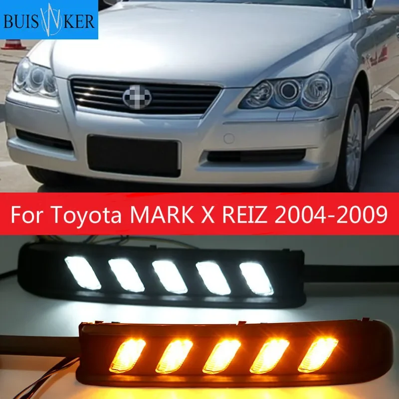 

2Pcs DRL Daytime Running Light For Toyota MARK X REIZ 2004 2005 2006 2007 2008 2009 LED Fog Lamp