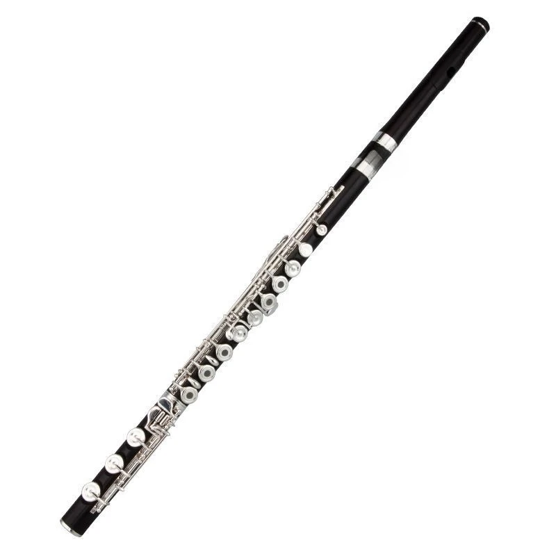 

Ebony flute musical instrument professional adult universal grading performance 17 holes opening B tail C tone plating