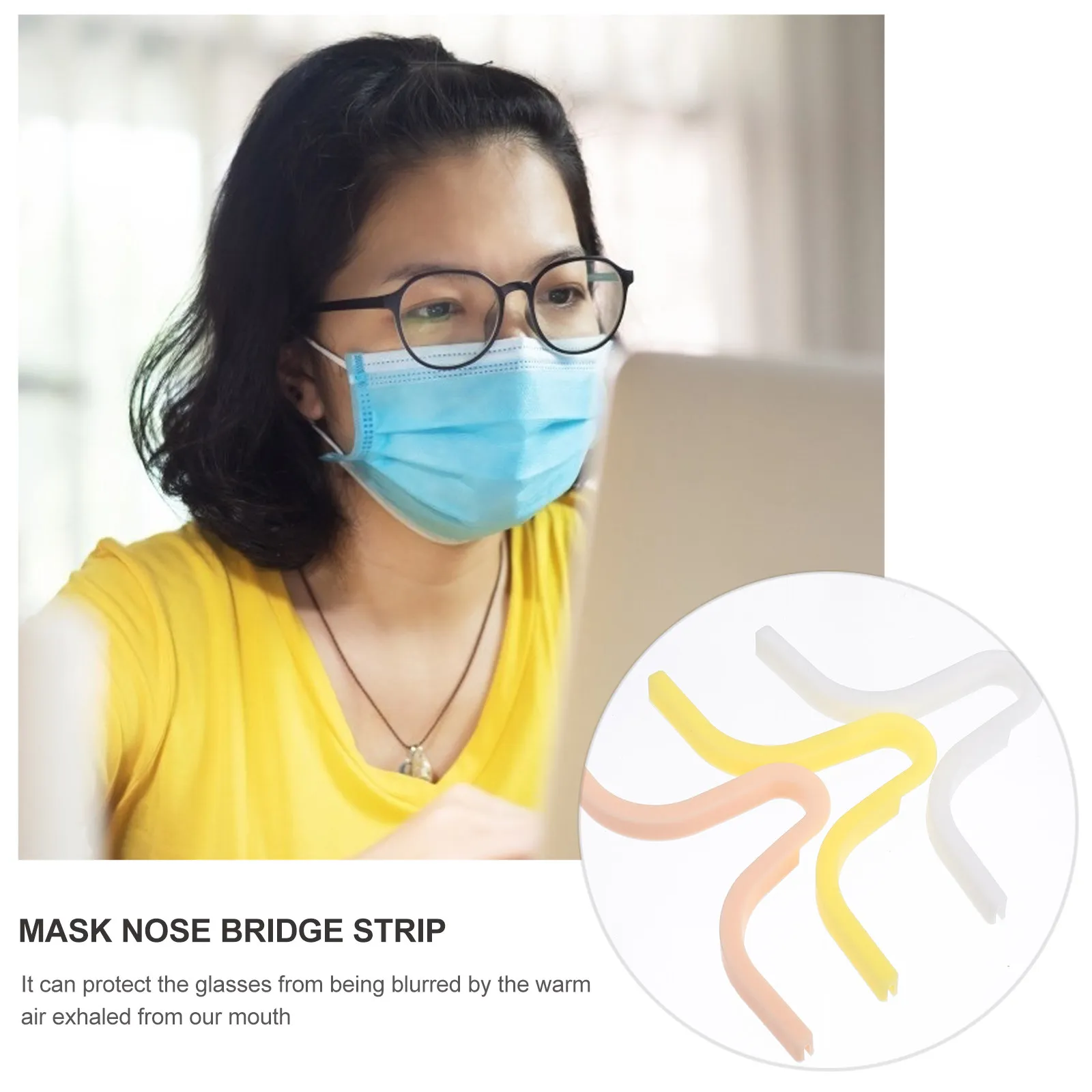 

3Pcs Anti Fog Nose Bridge Strip High Quality Plastic Nose Protection Strip Mask Accessories Comfortable Lightweight for Daily