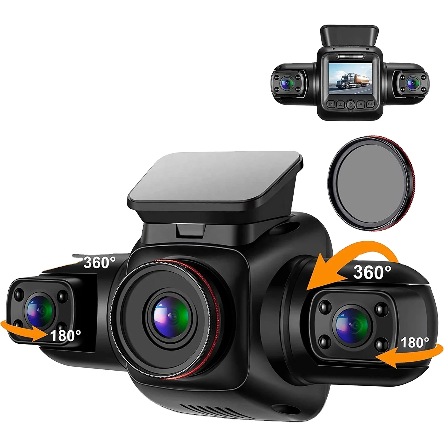 

4 Channels 4*1080P Car Black Box 170 Car DVR GPS WiFi Dash Cam Taxi Driving Recorder IR Night Vision 4 Cameras DASHCAM