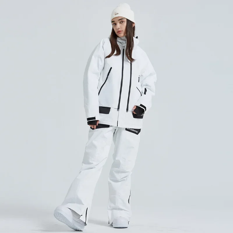 Ropa de nieve deportiva a prueba de viento para adultos, trajes de esquí para invierno, mono de esquí al aire libre, ropa de esquí impermeable, conjunto de chaqueta y pantalón de Snowboard cálido